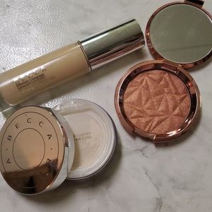 Becca cosmetics bundle, powder, Highlighter, found